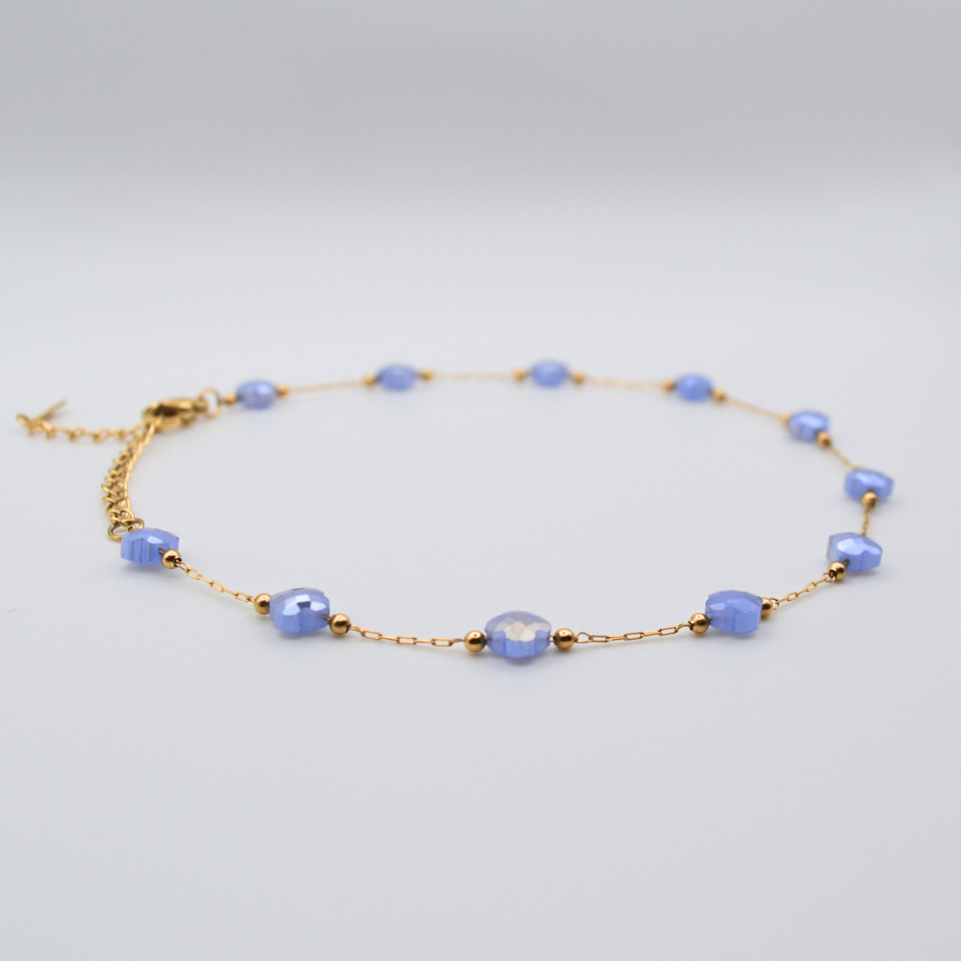 Ankle bracelet BRISA Blue