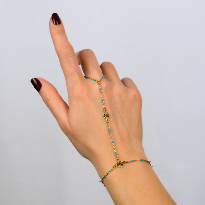 Hand jewelry PALMERA Blue